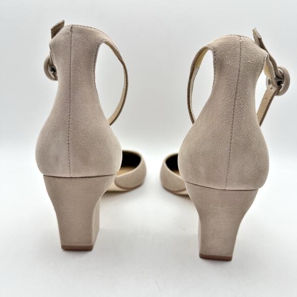 Bernardo Womens Remy Block Heel Pump US 10M EU 40 Beige Leather GUC - Picture 9 of 14